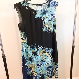 Apt. 9 black and navy sleeveless dress size M